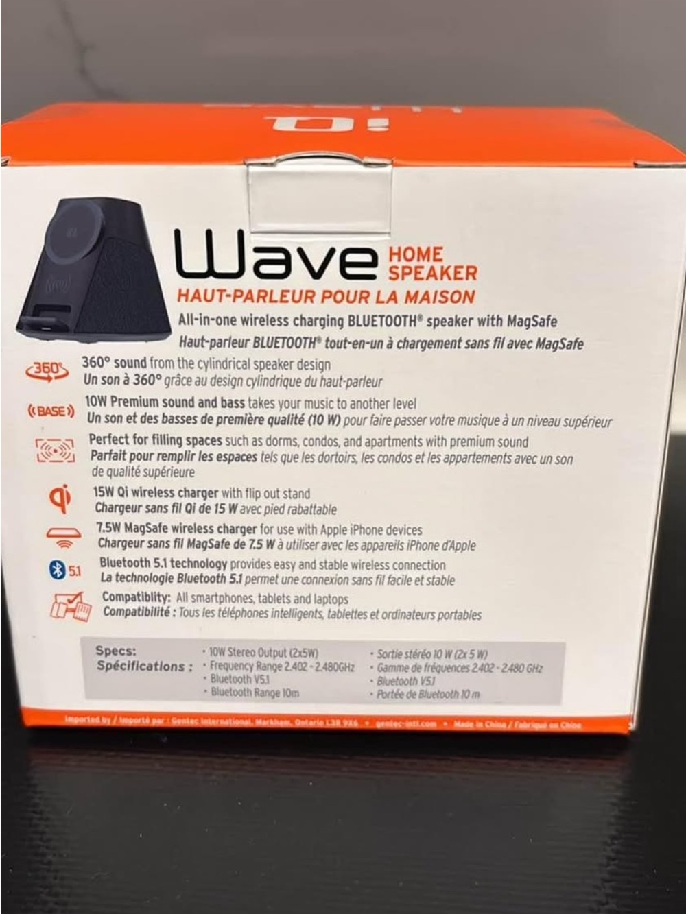 Wave Portable Bluetooth Home Speaker - Picture 4 of 5